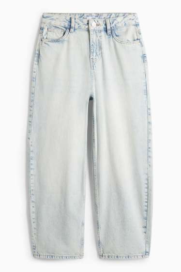 Enfants filles - Barrel jean - jean bleu clair