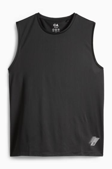 Herren - Funktions-Tank-Top - schwarz