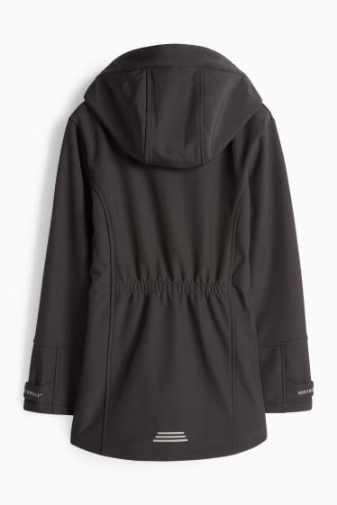Children Girls - Softshell Jacket - black