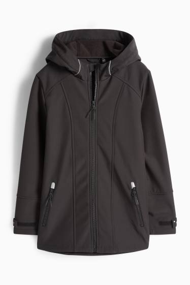 Children Girls - Softshell Jacket - black