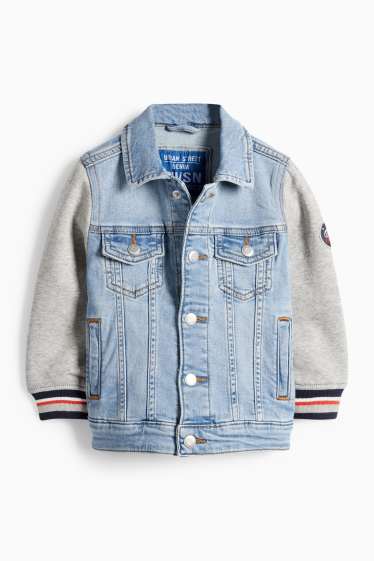 Kinder Buben - Football - Jeansjacke - helljeansblau