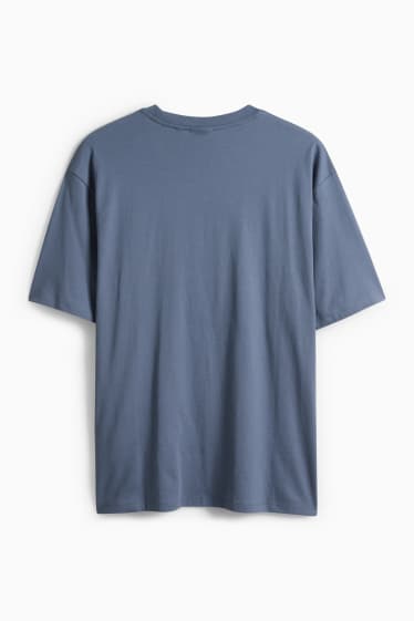 Uomo - T-shirt - relaxed fit - blu