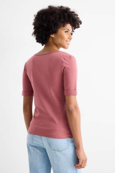 Donna - T-shirt - rosa scuro