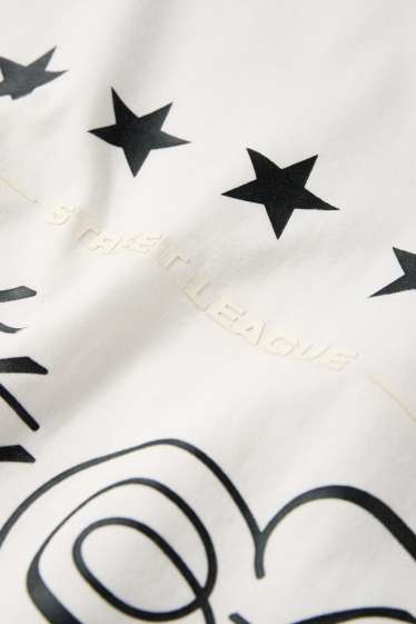 Heren - T-shirt - relaxed fit - wit