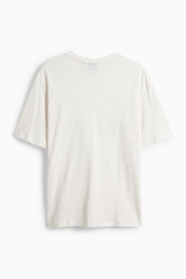 Heren - T-shirt - relaxed fit - wit