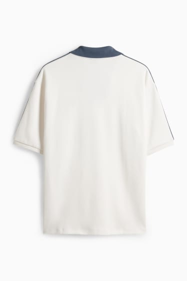 Men - T-shirt - oversized - cremewhite