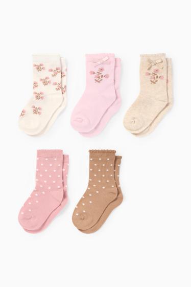 Miminka - dívky - Ponožky pro miminka - růžová