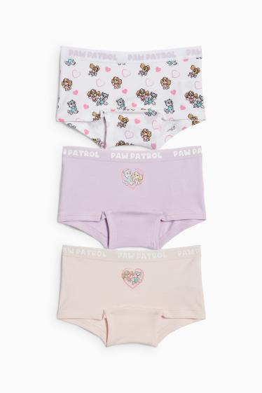 Bambine - Confezione da 3 - PAW Patrol - Skye, Everest - boxer - rosa