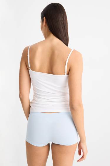 Damen - Multipack 3er - Hipster - seamless - hellblau