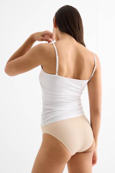 Women - Multipack of 3 - briefs - seamless - light blue