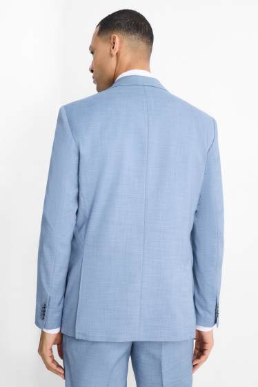 Hommes - Veste de costume - regular fit - finition extensible - bleu