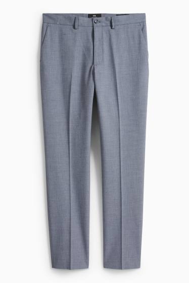 Pánské - Kalhoty - regular fit - stretch - modrá