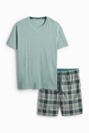 Hommes - Pyjashort - vert