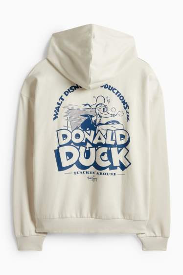 Bărbați - Hanorac supradimensionat - Donald Duck - bej deschis