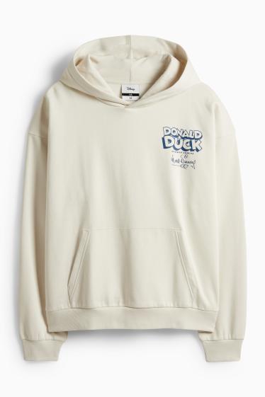 Bărbați - Hanorac supradimensionat - Donald Duck - bej deschis
