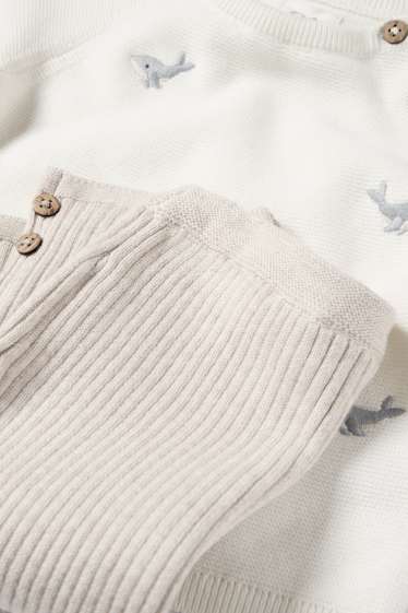 Miminka - chlapci - Outfit pro novorozence - bílá