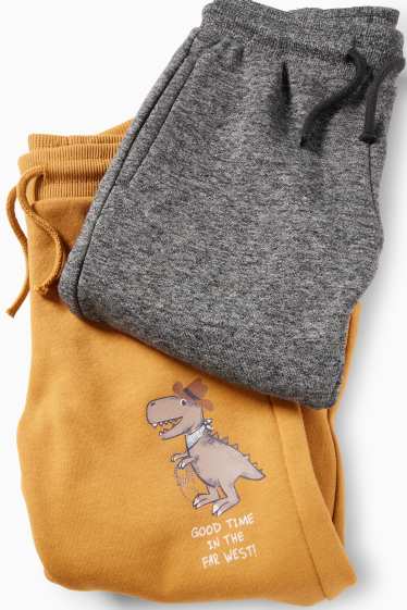 Děti - chlapci - Teplákové kalhoty - hnědá