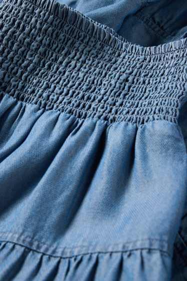 Kinder Mädchen - Jeansrock - blau