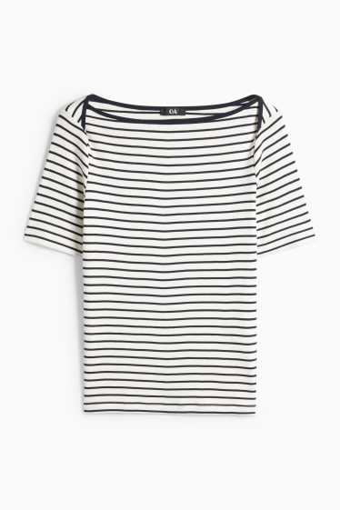 Donna - T-shirt - bianco / blu
