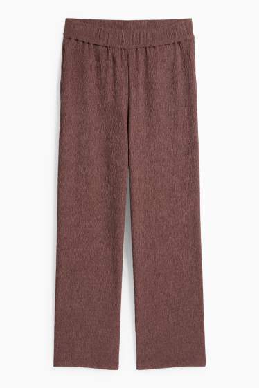 Dona - Pantalons sense tancament - marró