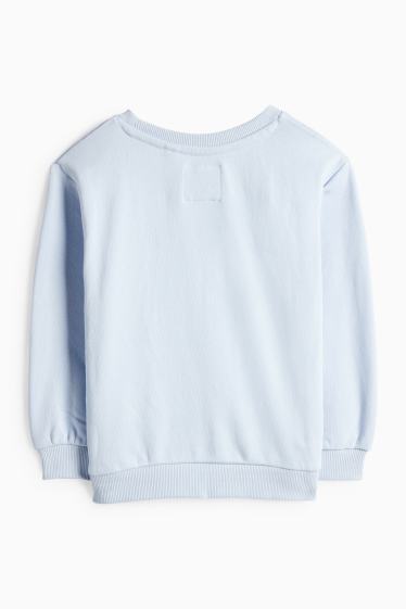 Kinder Mädchen - Lilo & Stitch - Sweatshirt - Glanz-Effekt - hellblau