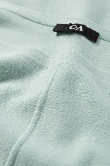 Dámské - Svetr z jemného úpletu - mátově zelená