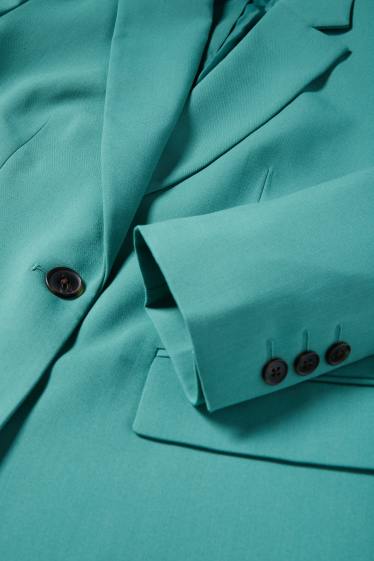 Femmes - Blazer long - relaxed fit - vert