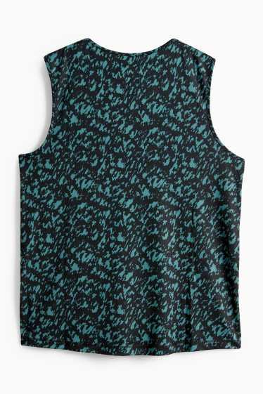 Femmes - Débardeur - vert foncé / noir