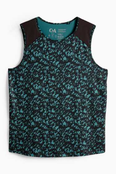 Femmes - Débardeur - vert foncé / noir