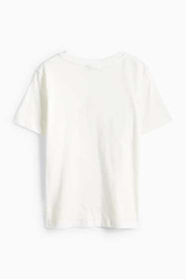 Damen - T-Shirt - Regular Fit - Micky Maus - weiß