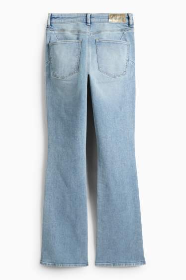 Dámské - Bootcut jeans - mid waist - tvarující džíny - LYCRA® - džíny - světle modré