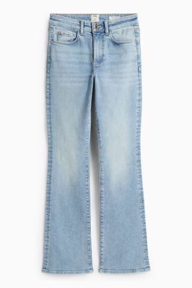 Dámské - Bootcut jeans - mid waist - tvarující džíny - LYCRA® - džíny - světle modré