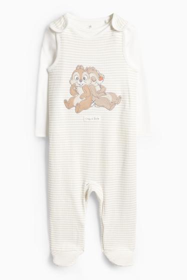 Unisex - Sada dětského overalu - světle béžová