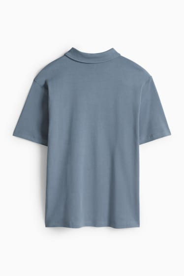 Bărbați - Tricou polo - relaxed fit - gri