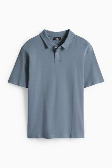 Bărbați - Tricou polo - relaxed fit - gri