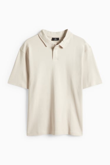 Bărbați - Tricou polo - relaxed fit - bej