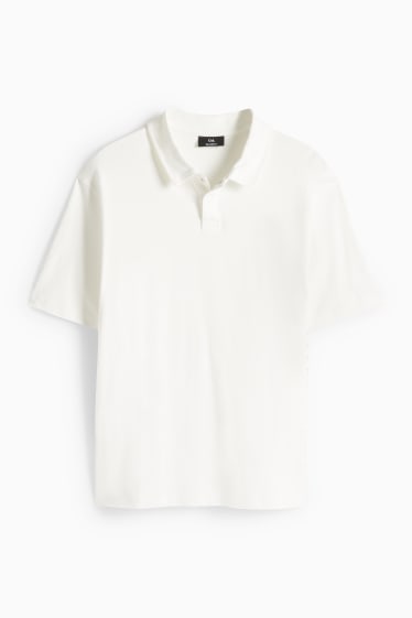 Bărbați - Tricou polo - relaxed fit - alb