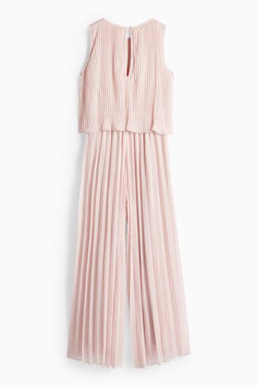 Bambine - Tuta plissettata - effetto brillante - rosa