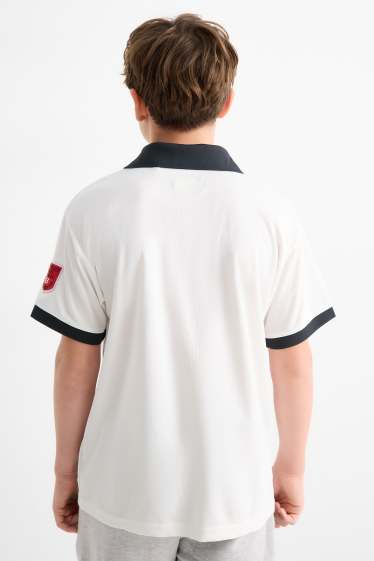 Enfants garçons - Football - T-shirt de sport - blanc