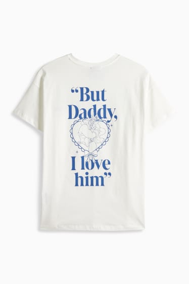 Dámské - Tričko - oversized - Malá mořská víla - bílá/modrá