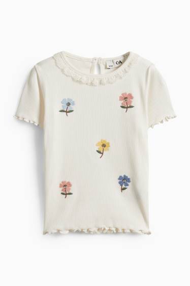 Enfants filles - T-shirt - blanc crème