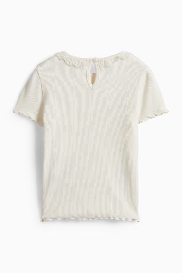 Enfants filles - T-shirt - blanc crème