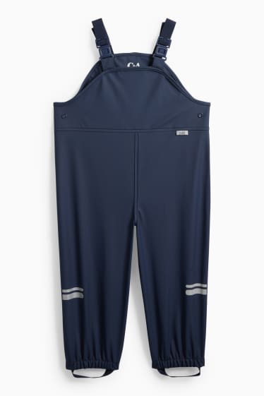 Enfants garçons - Pantalon de pluie - imperméable - bleu foncé