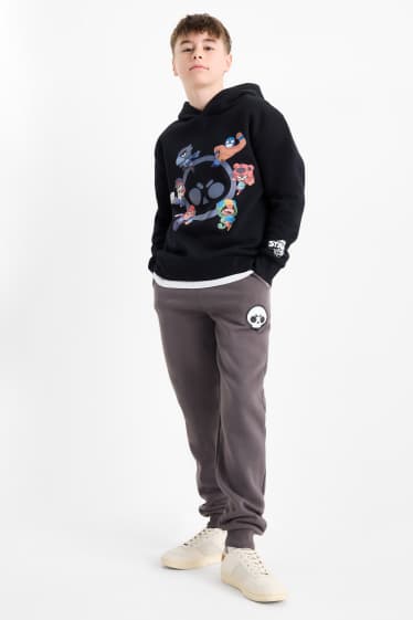 Children Boys - Brawl Stars - set - hoodie and joggers - 2 piece - black