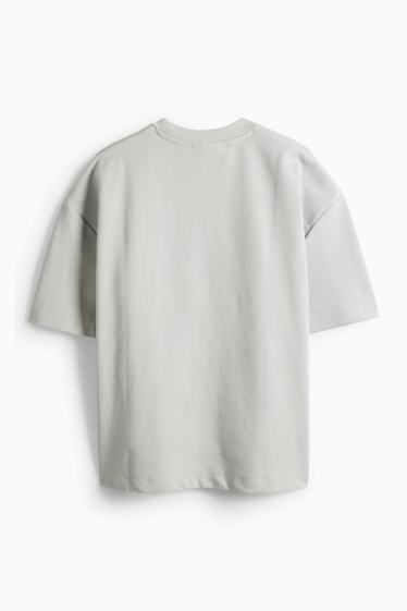 Herren - T-Shirt - Oversized - hellgrau