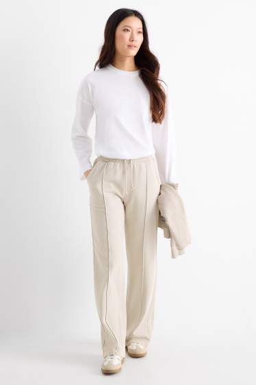 Femmes - Bas de jogging - beige clair