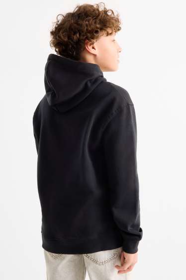 Enfants garçons - Minecraft - sweat à capuche - effet brillant - noir