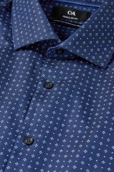 Home - Camisa - blau fosc