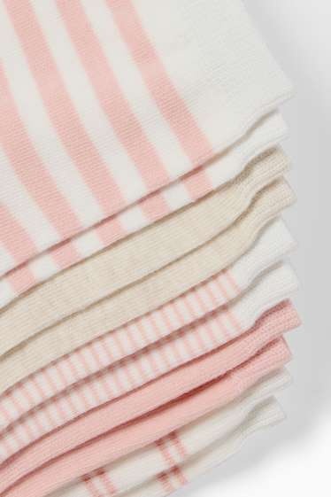 Dámské - Multipack 5 ks - ponožky - bílá/růžová