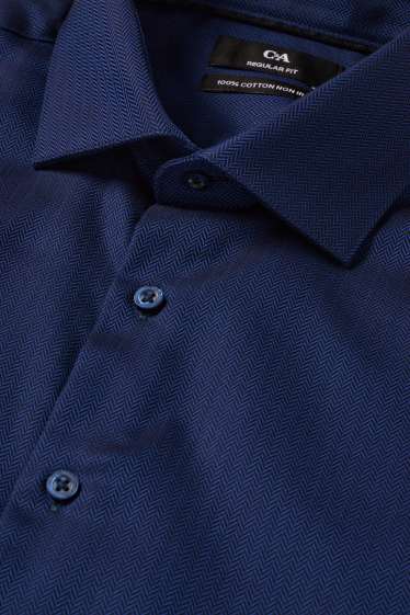 Home - Camisa - blau fosc